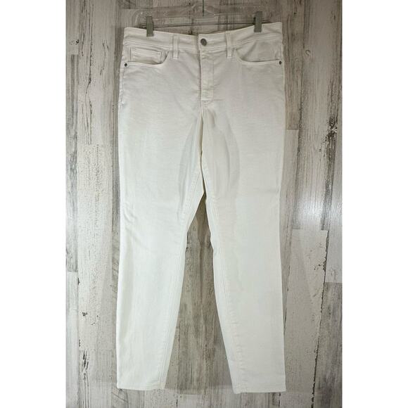 Athleta Denim - Athleta Skulptek Skinny Ankle Jeans‎ Size 12 (33x29) Off White Cream High Rise